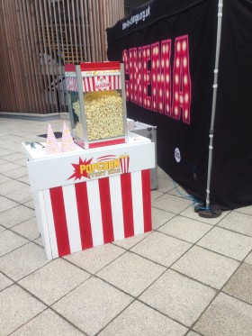 Our machine at a cinema event